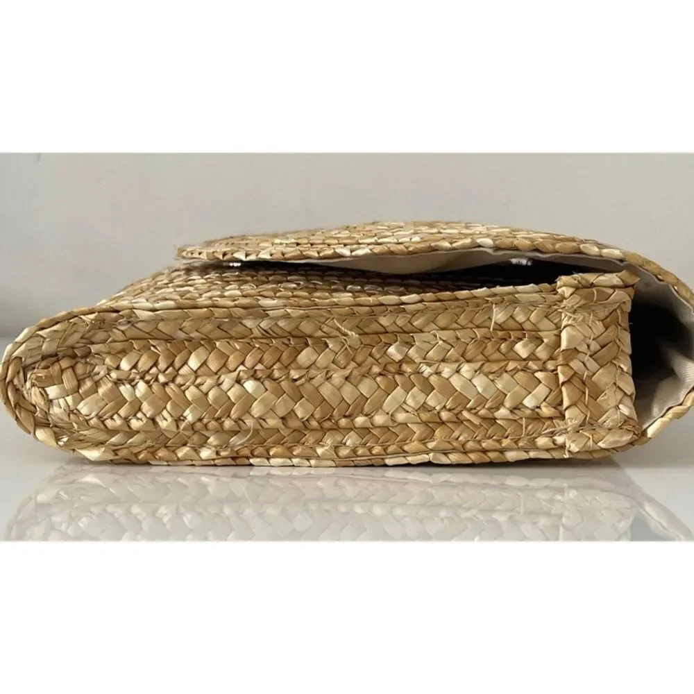 EWC New Straw Envelope Clutch~Casual Summer~Beach~Makeup